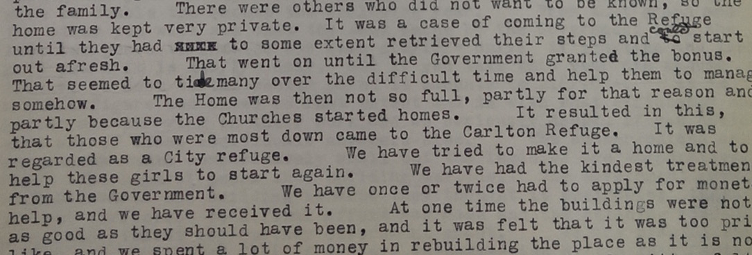 Photo of a document relating to the refuge Photo of a document relating to the refuge