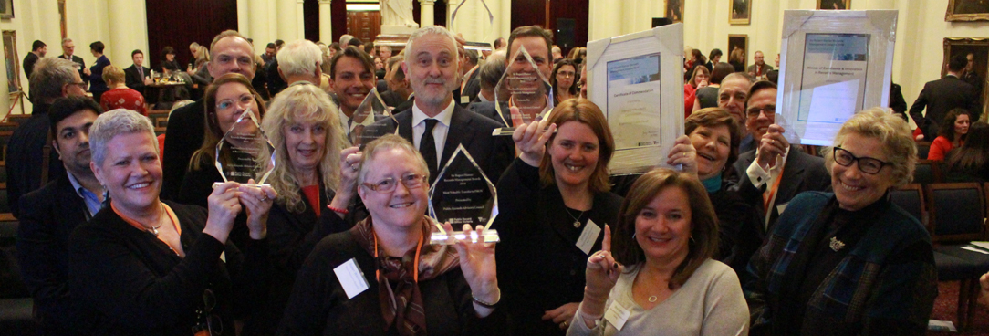 Media release from Gavin Jennings, Special Minister of State Photo of happy award winners with their trophies