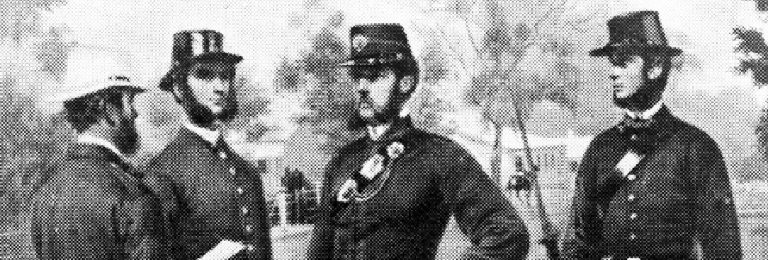 COPY VICTORIAN POLICE 1860 VPRS 12903/P1 item 524/07 Black and white photo of Victoria Police in uniform from 1860
