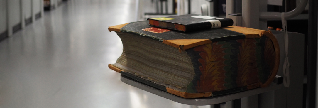 photo of a rate book in the archives