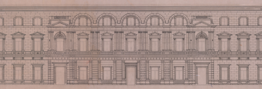 Pre metric plan of Old Treasury Building vprs3686 drawing of old treasury building