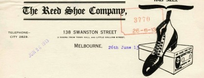 Letter requesting Council permission for an electric ‘magic lantern’ advertisement