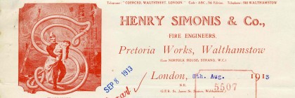 Letter from Henry Simonis & Company Fire Engineers advising of yearly running costs for the ‘electric watering cart’ offered to the Melbourne Town Council in an earlier letter.