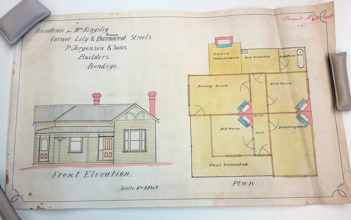 Drawing of a colourful house