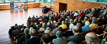 An image of a crowded auditorium