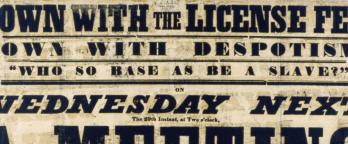 An image of a poster from the Eureka stockade