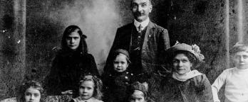 Studio portait of the Pepper family circa 1912, courtesy of the Pepper family
