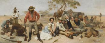 A painting of bushrangers