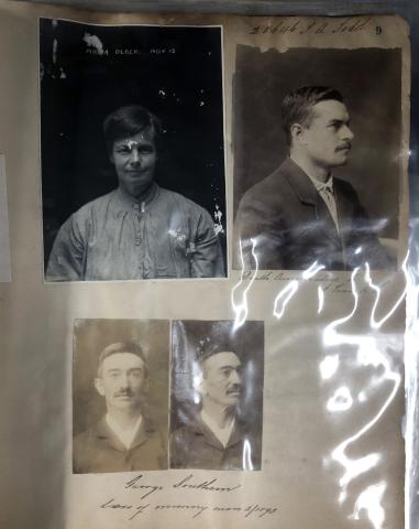 a page with three people's photos on it