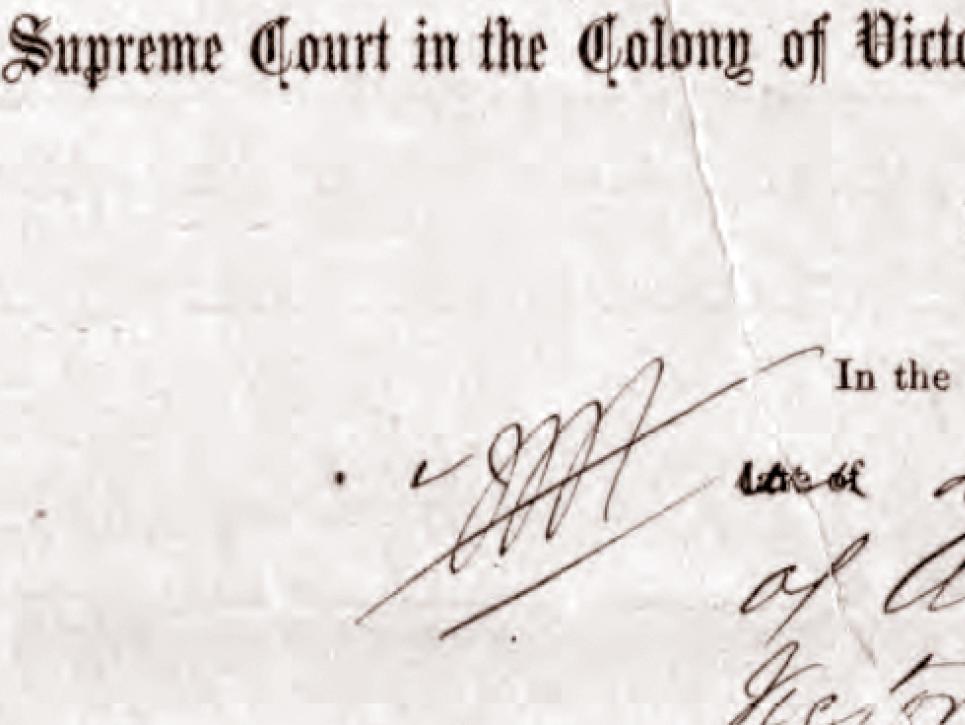 An image of an archived will from 1876